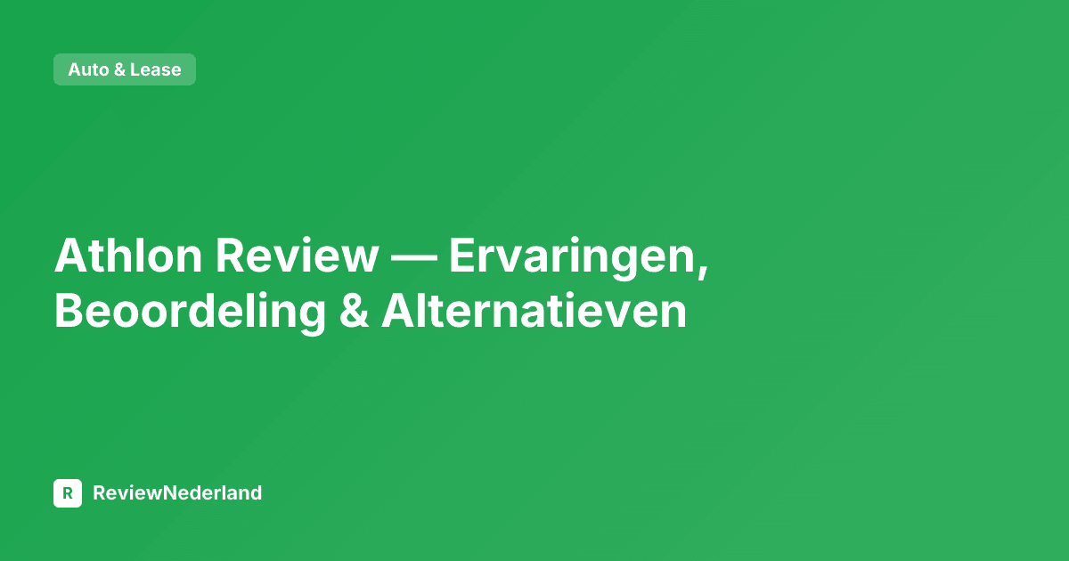 Athlon Review — Ervaringen, Beoordeling & Alternatieven