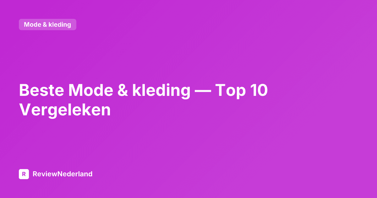 Beste Mode & kleding — Top 10 Vergeleken